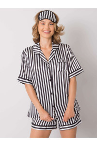 2 dalių dryžuota pižama (juodos ir baltos spalvos)