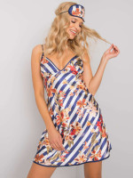 Naktinukai su gėlių raštais (baltos ir mėlynos spalvos)