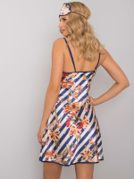 Naktinukai su gėlių raštais (baltos ir mėlynos spalvos)