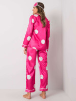 2 dalių ilga pižama su taškeliais (rožinės spalvos)