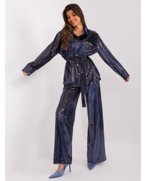 Puošnus laisvalaikio kostiumas moterims (mėlynas)