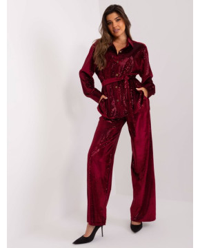 Puošnus laisvalaikio kostiumas moterims (bordo) Puošnus laisvalaikio kostiumas moterims (bordo)
