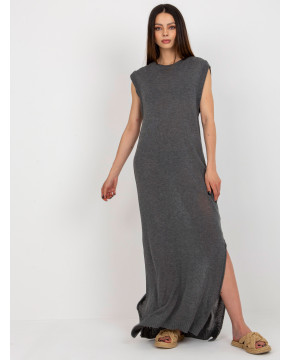 Vasarinė ilga suknelė (Tamsiai pilkos spalvos)