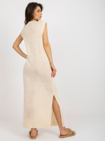 Vasarinė ilga suknelė (Smėlio spalvos)