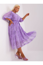 Plus size dydžio vasarinė suknelė moterims Lakert (violetinė)