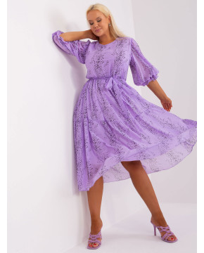 Plus size dydžio vasarinė suknelė moterims Lakert (violetinė)