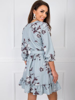 Gėlėta proginė suknelė moterims Lakert (pilka)