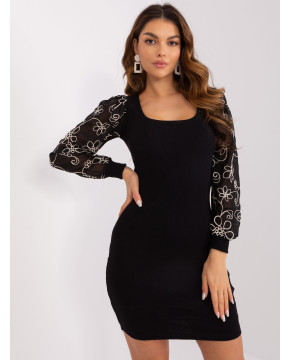 Proginė mini suknelė Rue Paris (juoda)