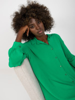 Platėjanti marškinių tipo suknelė Italy Fashion (šviesiai žalia)