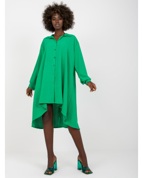 Platėjanti marškinių tipo suknelė Italy Fashion (šviesiai žalia)