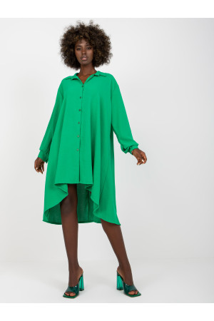 Platėjanti marškinių tipo suknelė Italy Fashion (šviesiai žalia)
