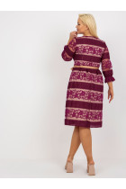 Plus size dydžio kokteilinė suknelė moterims Lakert (violetinė)