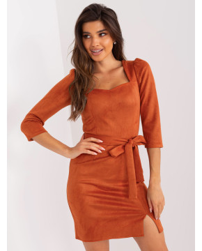 Mini suknelė moterims (tamsiai oranžinė)