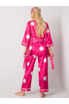 3 dalių ilga pižama su taškeliais (rožinės spalvos)