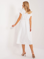 Suknelė moterims su sagutėmis (baltos spalvos)