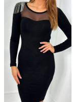 Proginė suknelė su papuošimu (juodos spalvos)