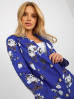 Elegantiškas švarkas su gėlių motyvais Lakert (mėlynas)