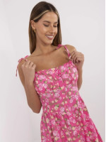 Ilga vasarinė suknelė moterims su gėlėmis