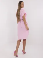 Vasarinė muslino medvilnės suknelė moterims (rausva)
